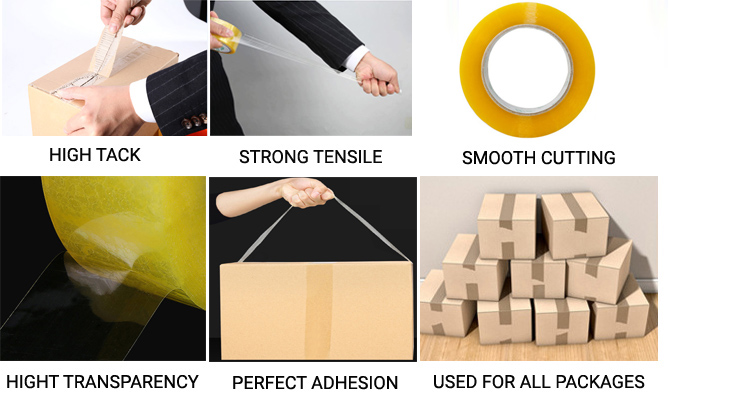 BOPP Packing Tape OPP Adhesive Tape Paste effect BOPP Packing Tape OPP Adhesive Tape Paste effect
