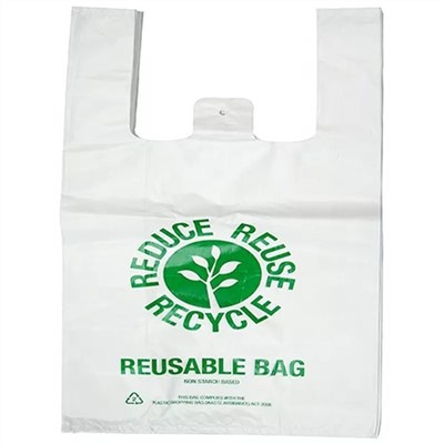 Bolso de camiseta biodegradable
