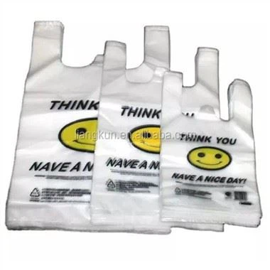 Bolsa de camiseta de plástico